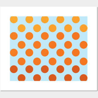 Apricot, Tangerine, Ginger Dots Posters and Art